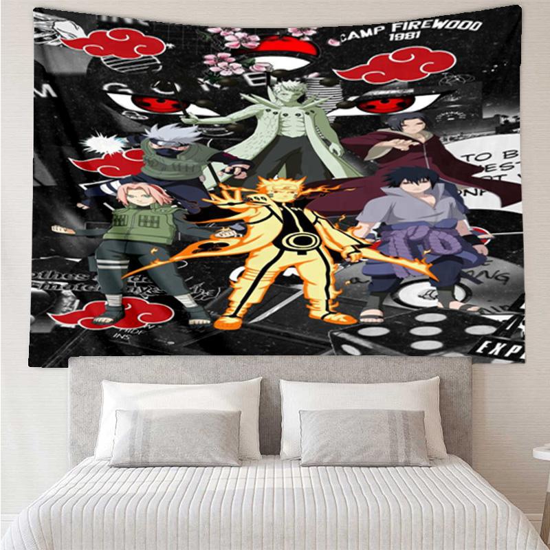 Ninja And Friends Collage Tapestry Hanging for Bedroom,Livingroom, Playroom,Decor Art Room Wall Tapestry Holiday and Birthday Gifts