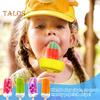 1/2/4/6/8Pcs Popsicle Holder Dual Pole Stand BPA Free Dishwasher Safe Mess-Free Ice Pop Holders for Kids with Built-In Straw Eco-Friendly Reusable