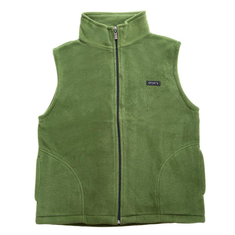 Plus Size Autumn Women Polar Fleece Fabric Vest Large Sleeveless Jacket Fashion Zipper