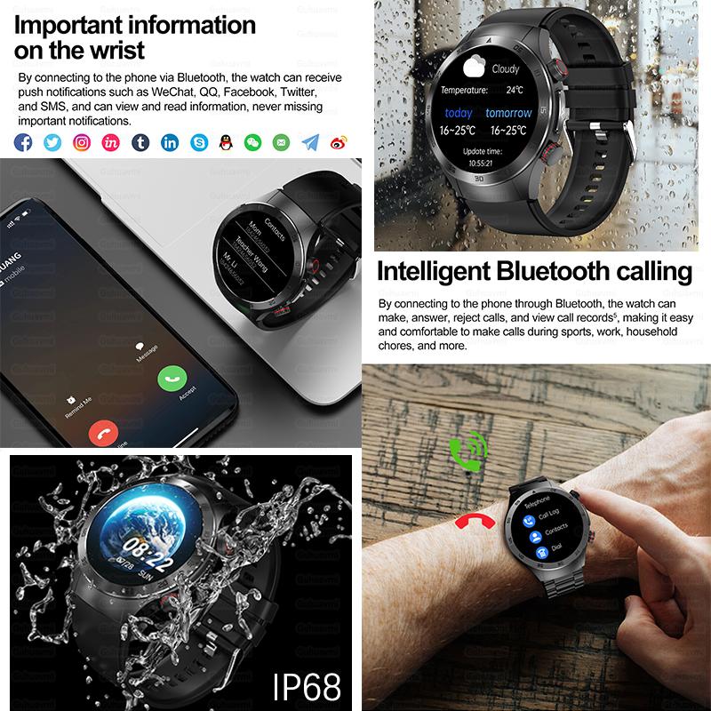 2025 Новые умные часы с сапфировым стеклом для неинвазивного мониторинга здоровья, лазерной терапии, контроля жиров в крови, мочевой кислоты, ЭКГ, для Xiaomi