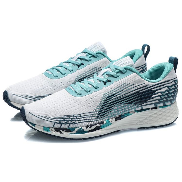 Кроссовки мужские Li Ning Red Rabbit 4 V2 прочные дышащие низкие белые синие ARMQ009-7