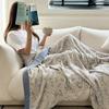 Полотенце Одеяло Летнее Одеяло Бамбуковое Хлопковое Двухслойное Марлевое Одеяло Летнее Бамбуковое Волокно Холодное Ощущение Тонкий Чехол Одеяло