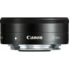 Canon Single Focus Wide Angle Lens EF-M22mm F2 STM Compatible with Mirrorless Single Lens Canon EF Mount Black, Black