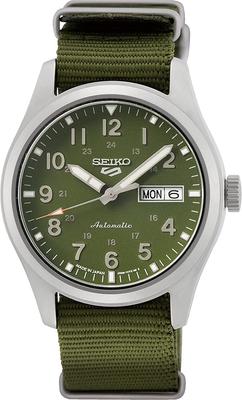 5 SPORTS Автоматические Механические Ограниченная Серия Модель Часы Мужские SEIKO Five Sports Сделано в Японии SRPG33 Зеленый