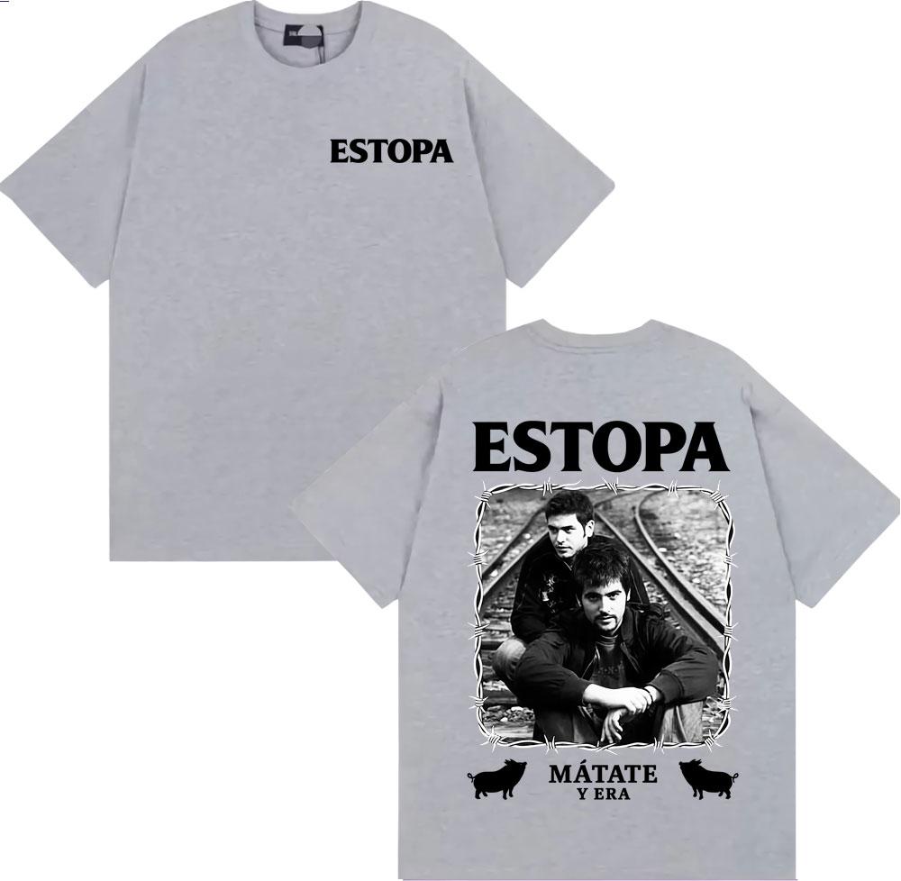 Rapper Estopa Matate Y Era Album Tour T-shirts Men Women Fashion Hip Hop Harajuku T Shirts Summer Tops O-Neck T-shirt Streetwear