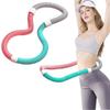Bookwarm New Hula Hoop with Weights for Weight Belly Portable Hula Fat Muscle and Shaping and Chest Unisex Pink [2025 Arrival] 0.9kg Loss, Fitness,