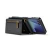 DG.MING M5 Series for Samsung Galaxy Z Flip7 5G Case RFID Blocking Card Slots Leather+PC Phone Cover