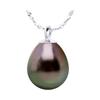 Collier - PEARLS &amp; COLORS - Pearls &amp; Colors - Perle De Tahiti 8-9 Mm - Argent 925 - 42 Cm