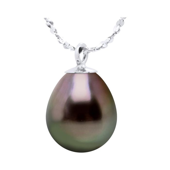 Collier - PEARLS & COLORS - Pearls & Colors - Perle de Tahiti 8-9 mm - Argent 925 - 42 cm