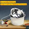 Нержавеющая сталь, емкость для плавления воска с ручкой для изготовления свечей, мыловарения, плавления шоколада, плавильная чаша для свечного воска