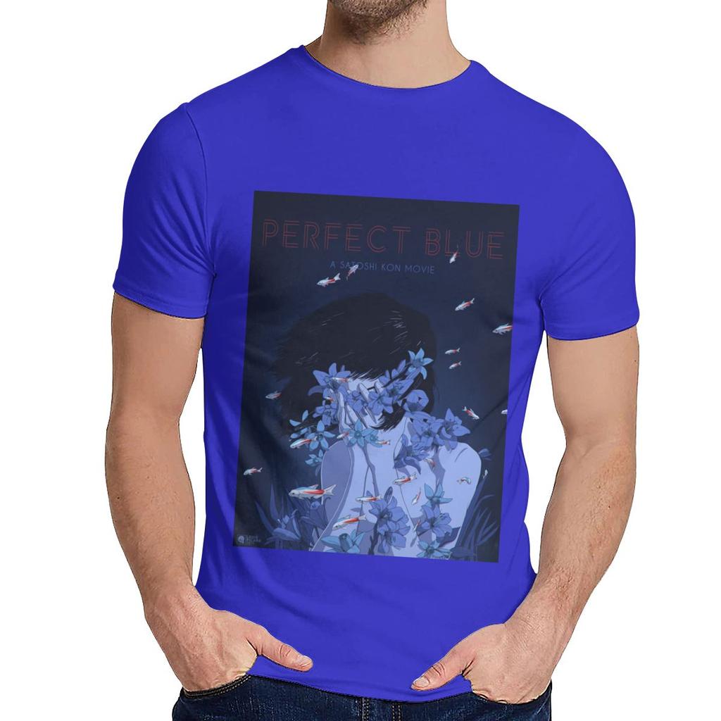 Round Collar Amazing Perfect Blue Satoshi Kon Anime 1997 T Shirt Hip Hop Unisex Soft Slim