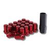 Lock Nuts Red Car Tire Wheel Nuts M12 Short Nuts Lug Nuts Racing Nuts (P1.25 X 20 Pcs)