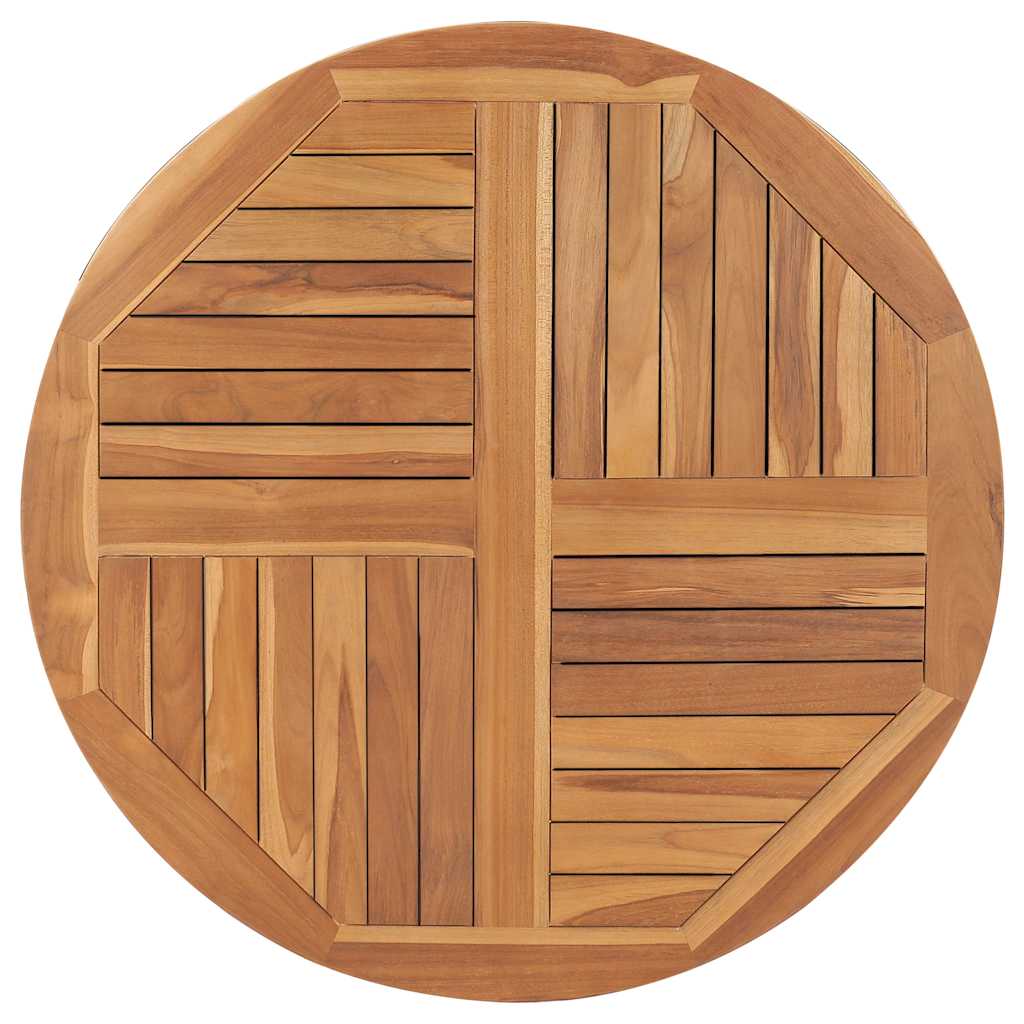 Solid Teak Wood Table Top Round 2.5 cm 90 cm