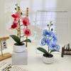 Faux Flower Phalaenopsis Bonsai Desk Decor For Home Office Decoration Wedding