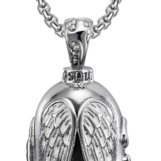 Luck Riding Bell Motorcycle Guardian Angel Wings Lucky Exorcist Bell Keychain Good Luck Talisman Keyring