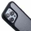 For iPhone 15 Pro Max Case Carbon Fiber Texture TPU+PC Anti-Drop Phone Cover