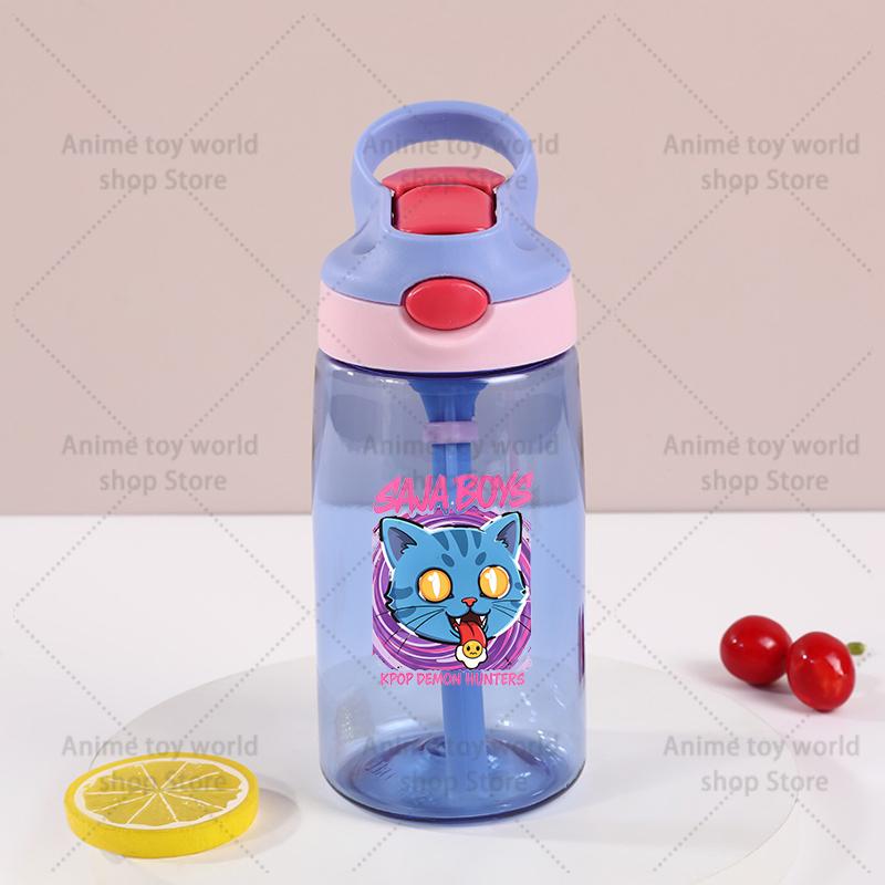 Kpop Demon Hunter Sports Water Bottle Leak Proof Colorful Cup Drinking for Outdoor Women Men Travel Portable Gym Fitness Jugs
