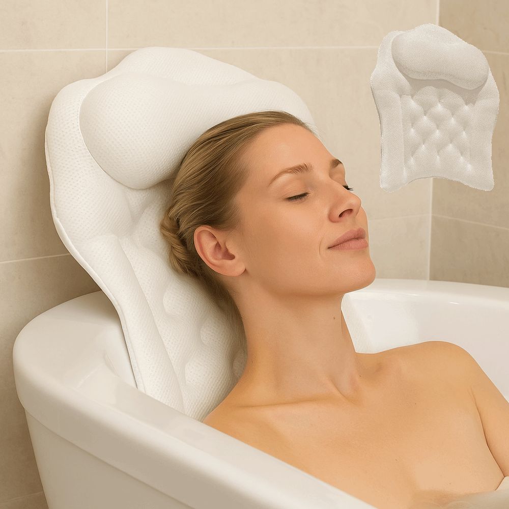 Нескользящая подушка для ванной комнаты Дышащая подушка для спа-ванны Эргономичная подушка для ванны Ванна