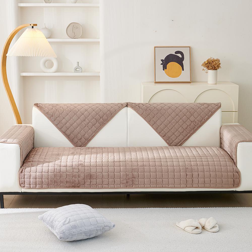 Чехол на подушку для дивана, толстые плюшевые подушки, защитный чехол для дивана для гостиной, универсальный чехол для диванной подушки, 1/2/3/4 сиденья