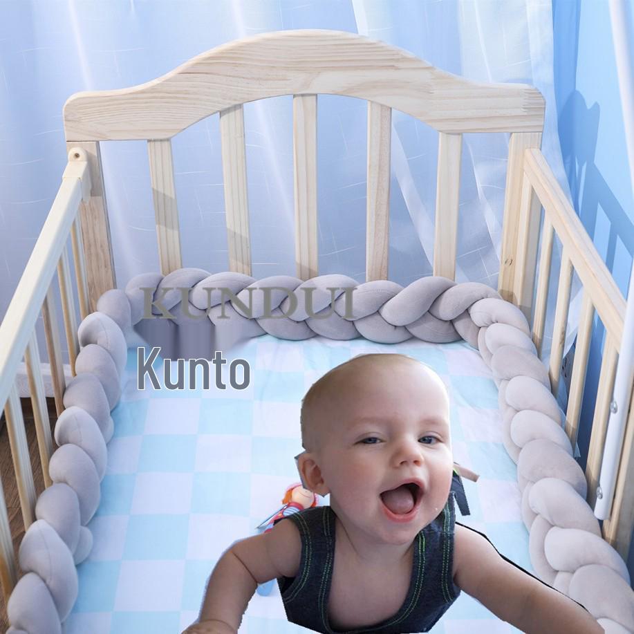 Скандинавская датская вязаная подушка-шар с узлом - Плетеный декор для детской комнаты и бортик для кровати