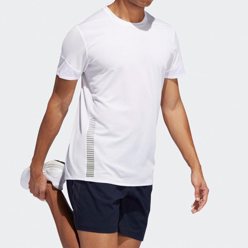 Adidas 25/7 Tee Runner Рубашка для бега с короткими рукавами Мужские топы Белые EI6325