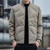 Mens Lightweight Down Jacket Warm Casual Business Outerwear Winter - 50% Duck Fill 550 Non-Hooded Loose Fit