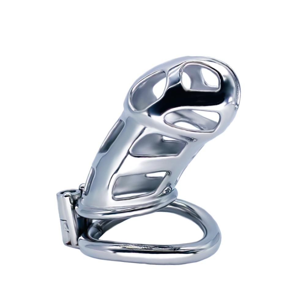 SHAZ Male Chastity Cage Continuously Designed Stainless Steel Cock Protection Male Masturbation SM Game Toy