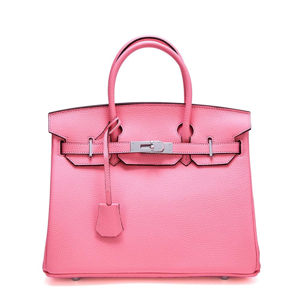 Новая серебряная пряжка металлическая платиновая сумка из натуральной кожи большая вместительная ручная женская сумка с узором личи верхний слой коровьей кожи сумка через плечо