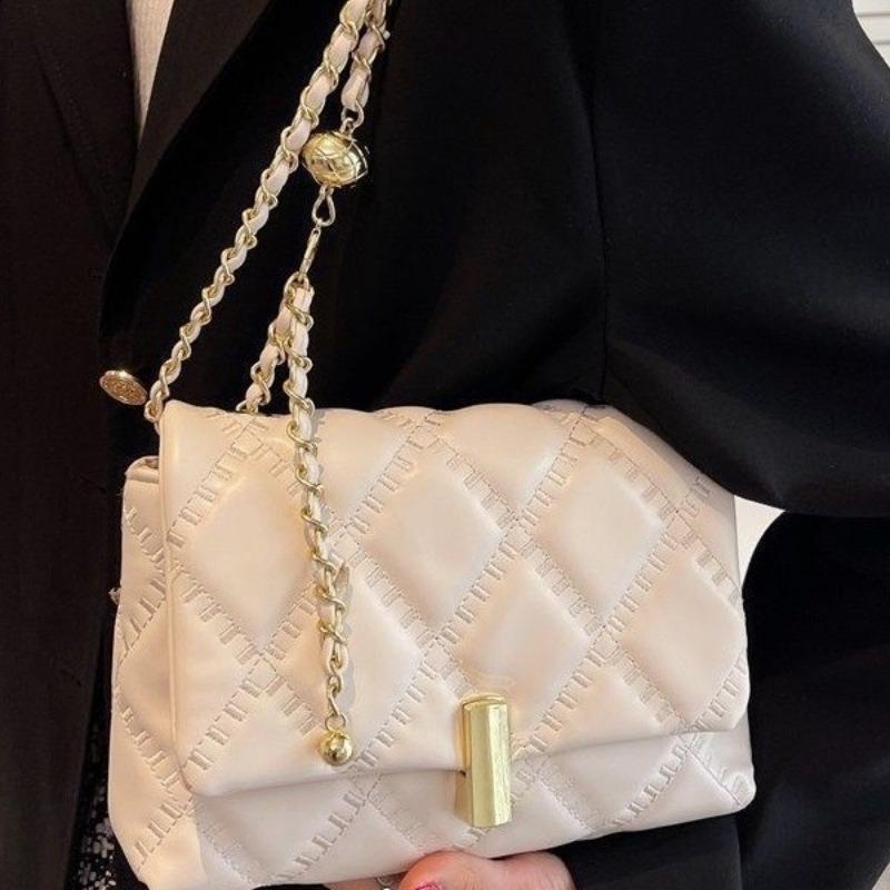 Высококачественная одноплечевая сумка, Модная и универсальная, Нишевая маленькая квадратная сумка, Сумка-кроссбоди на цепочке для通勤