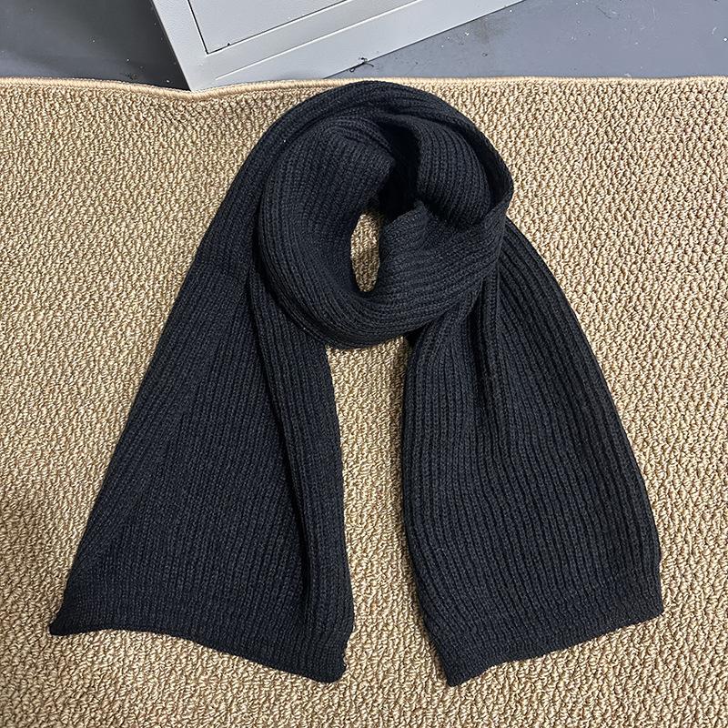 Шарф Qiandongge женский зимний корейский универсальный студенческий парный вязаный теплый шарф прямые продажи с фабрики