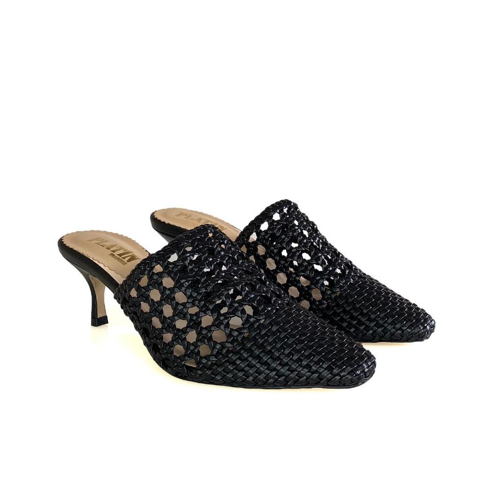 Женские стильные тапочки на каблуке, летняя коллекция