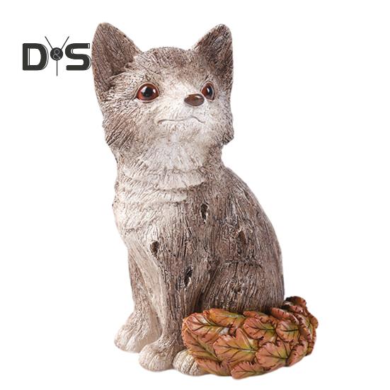 Садовый лист, фигурка животного, черепаха, сова, белка, кролик, лиса, птица, ёж, улитка, статуэтка, скульптура животного из смолы, украшение для двора, орнамент