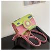 Small Bag Women's Spring and Summer Versatile New Contrasting Colors Cute Camera Bag Girl Mini Lipstick Bag