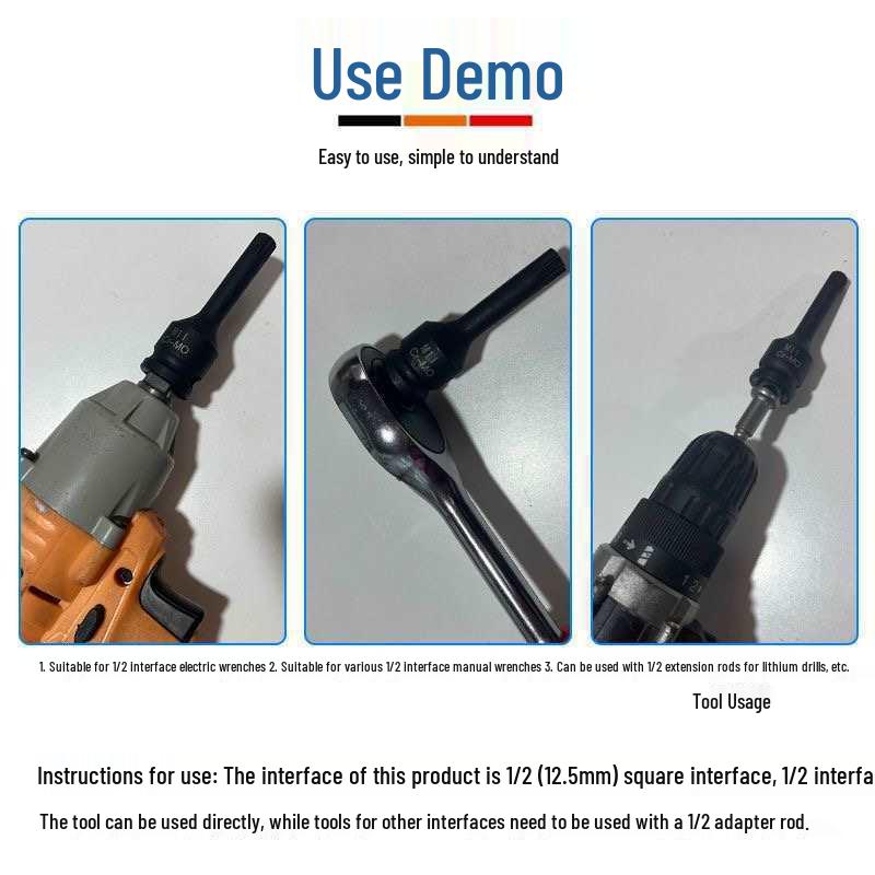 Набор 12-гранных Torx головок для пневматических и электрических гайковертов – Отверточные биты для авторемонта