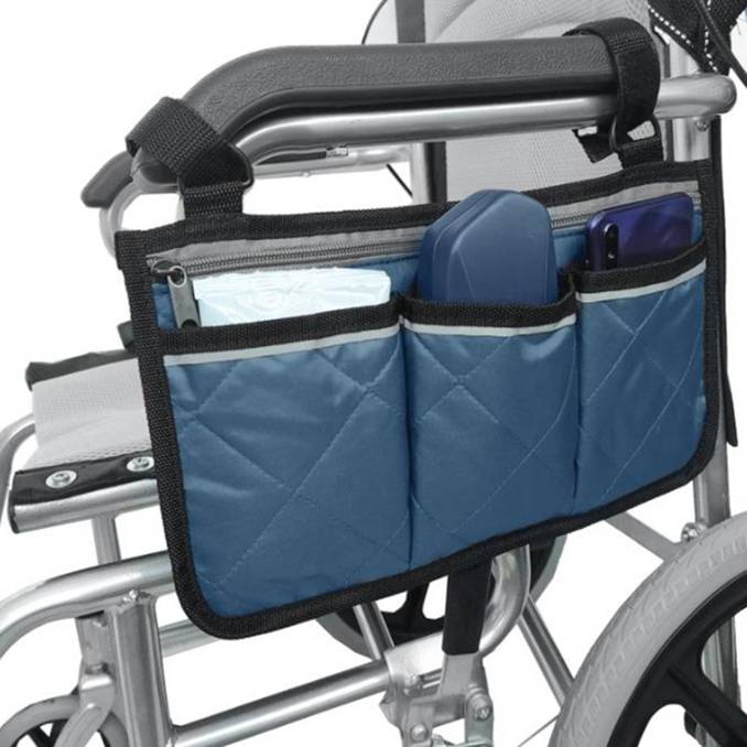 Wheelchair Armrest Side Storage Bag Convenient Storage Bag Practical Wheelchair Armrest Storage Bag Home Supplies