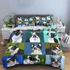 French Bulldog Portrait Set Bedding Duvet Cover Set Duvet Cover Pillowcases  (1*Duvet Cover 2*Pillowcases, without duvet insert)