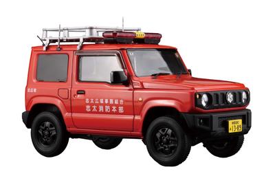 1/24 Серия «Апгрейд» №. 185 Suzuki Jimny JB64 (Автомобиль связи пожарной охраны / Сида Кита Public Relations 1) Пластиковая модель комплект