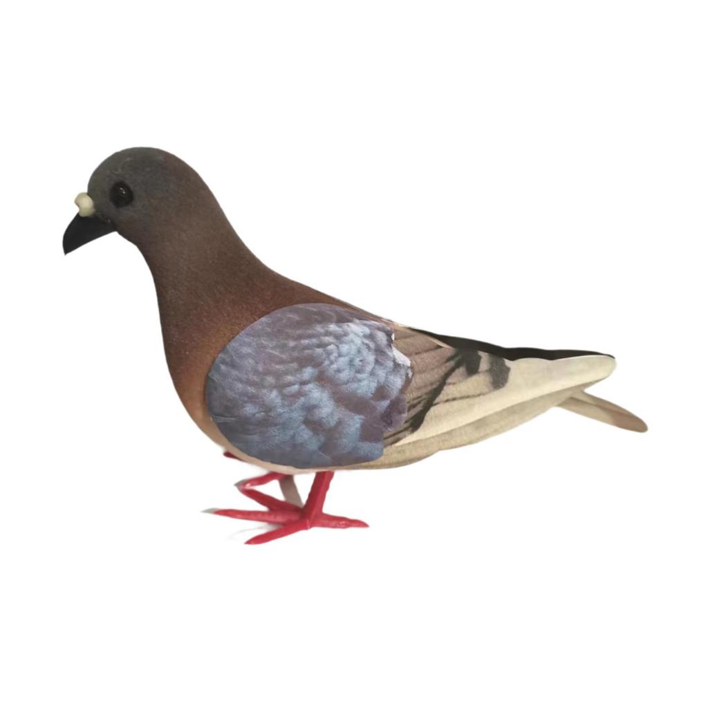 Realistic Pigeon Statue Artificial Bird Figurine Miniature Imitation Dove for Indoor Wedding Shelf Decor