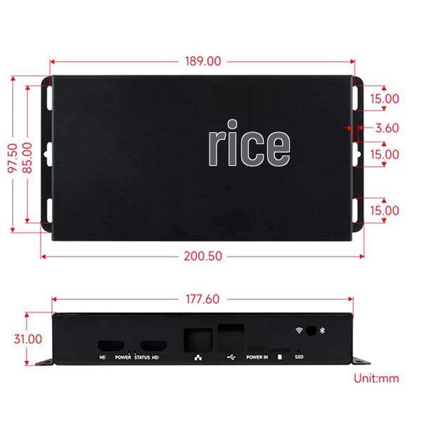 Black Metal Case with Fan for Raspberry Pi CM5 IO Expansion Board, 1 Set