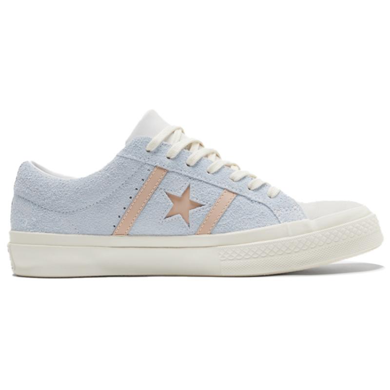 Кеды Material Block x Converse One Star Academy, нескользящие и износостойкие, низкие, унисекс, с бело-синей прострочкой