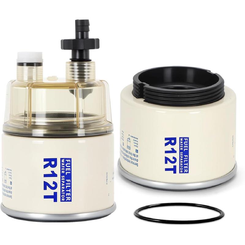R12T Fuel Filter Water Separator with Bowl and R12T Element - Replaces# S3240 R12T 120AT 18-7987 NPT ZG1/4-19 Automotive Parts Fuel Filters5