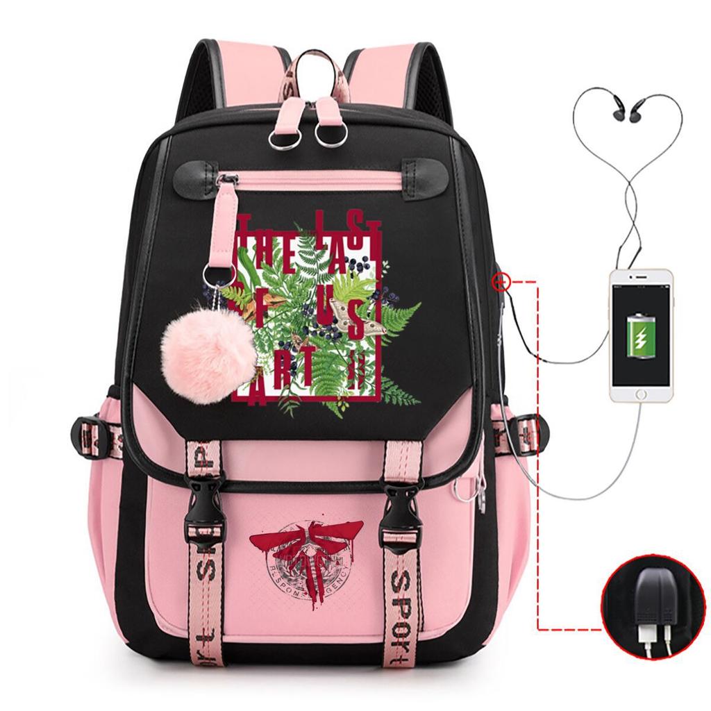 The Last of Us Printed Youth Leisure Travel Backpack Multifunctional Student School Bag