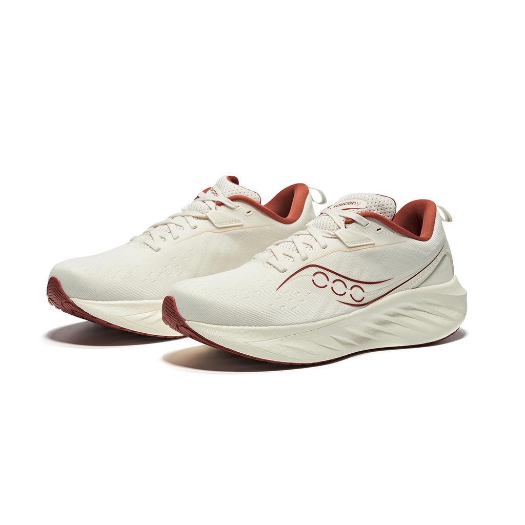 SAUCONY TRIUMPH Victory 22 Slip Resistant And Abrasion Resistant Coverage Low Top Running Shoes Unisex Beige Brown Saucony S20964-600