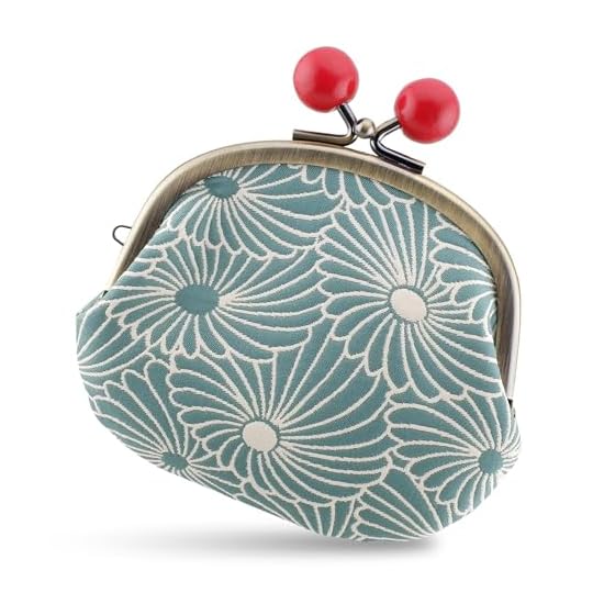 Morikuru Made in Japan Clasp Wallet Coin Purse Approx. 12×11cm Japanese Pattern Fabric Fukuriori (Ra