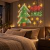 Addressable RGB String Lights Smart Curtain Light APP Control Christmas Light with DIY Animated Display And Music Sync Dynamic Party Decorations 400