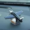 Solar Aircraft Vehicle Ornaments Car Interior Decoration Supplies Car Aromatherapy Solar Airplane Decoration