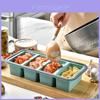 Силиконовый контейнер для хранения продуктов с крышкой и разделителями для заморозки и приготовления еды