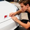 Для Tesla Model 3/y Рождественская шапка Наклейка на машину Легко снимается Праздничное самоклеящееся украшение Наклейка с рогами Автомобильная Передняя Задняя
