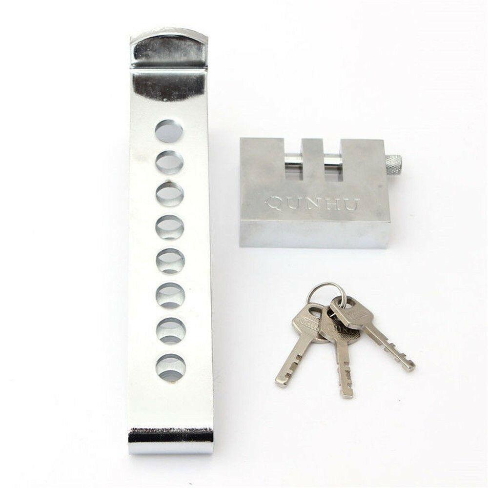 Steel Forging Clutch Brake Pedal Lock 8 Holes Anti-theft Devices Accessories Set