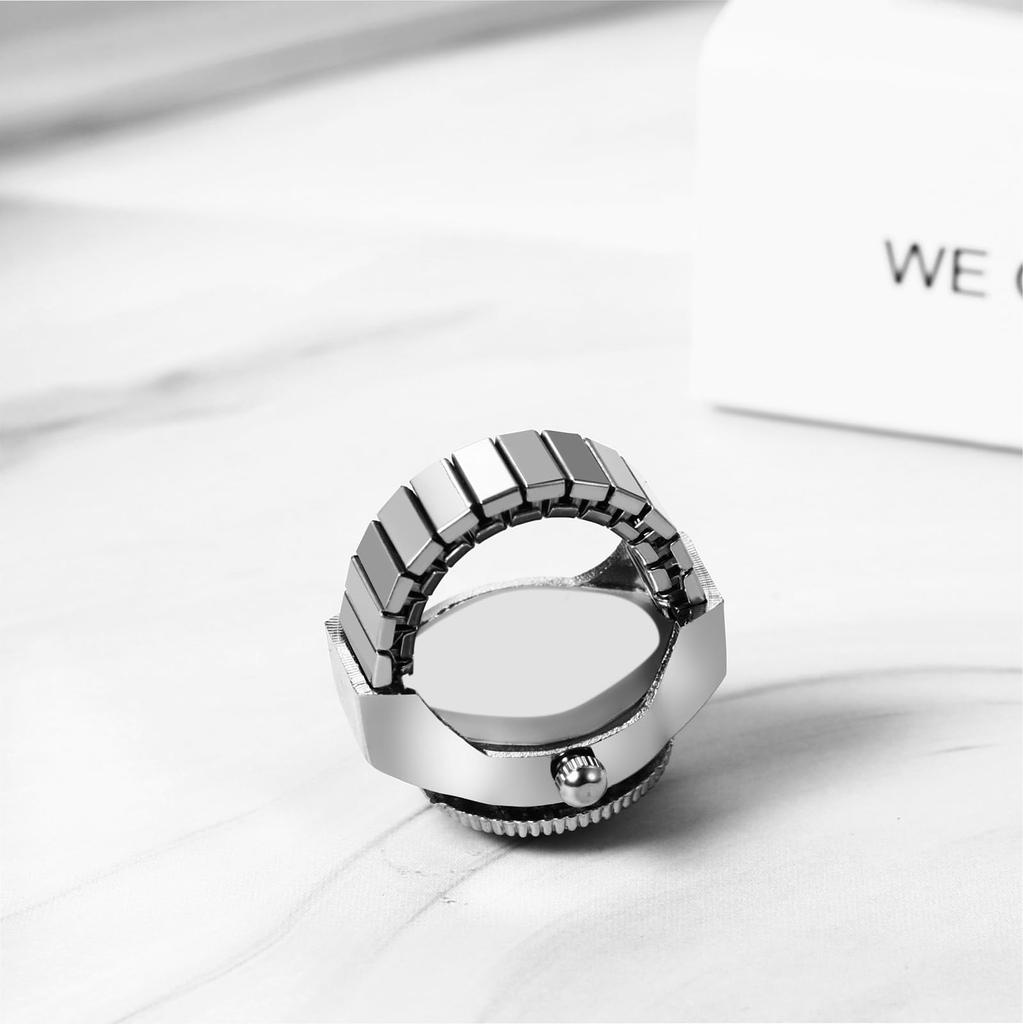 Ring Watch Opal Free Cute Antique Ring Watch Numerals Analog Waterproof Quartz Watch Alloy Stainless Steel Silver Birthday Christmas Day Girlfriend